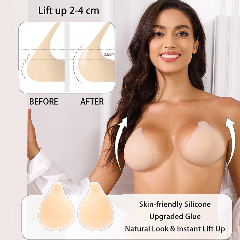 Strapless Bra Adhesive - 1/2 pares de sujetadores adhesivos para
