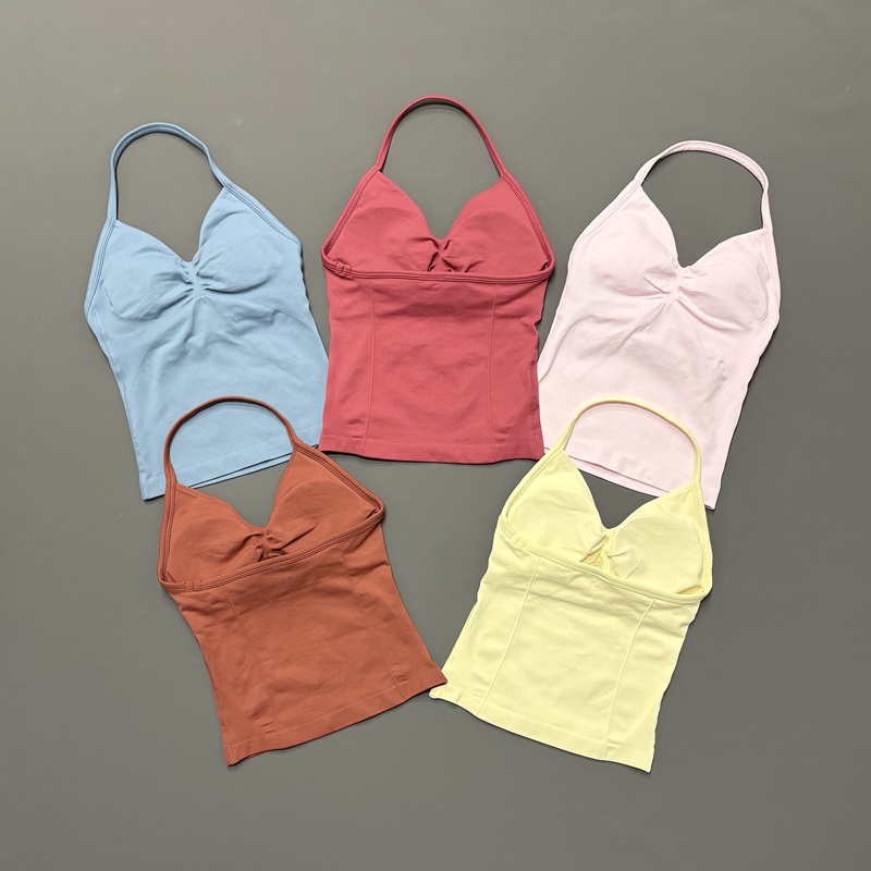 Sports Bra Racerback - Camiseta Deportiva sin Costuras para Mujer,