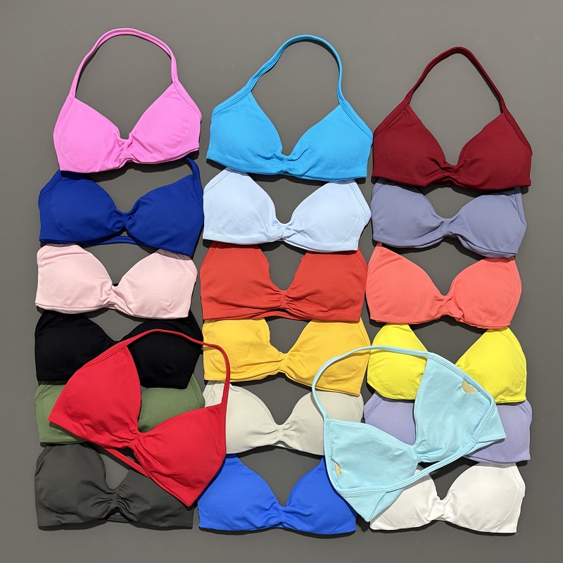 Sports Bra Racerback - Sujetador deportivo con tiras para mujer,