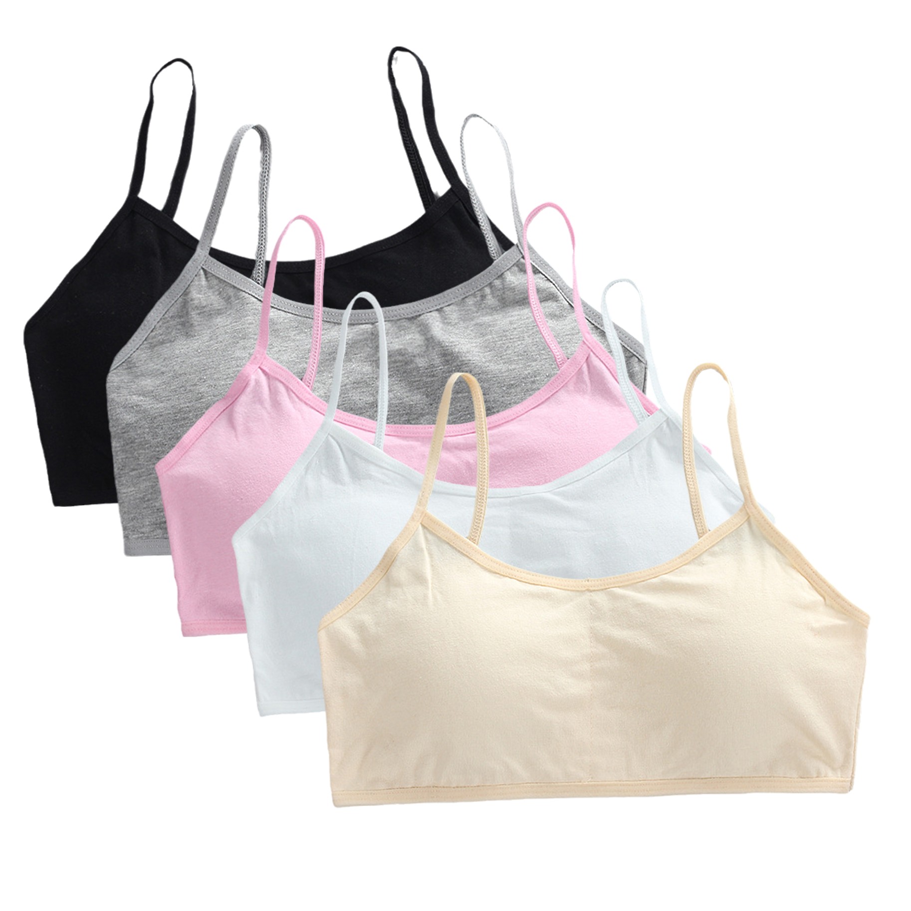 Cotton Bra Everyday - Paquete de 5 Sujetadores Deportivos de