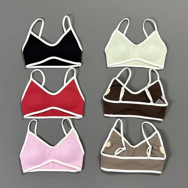 Sports Bra Racerback - Sujetador deportivo para mujer con cuello