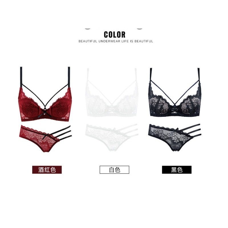 Demi Bra Balconette - Elegante conjunto de sujetador de media