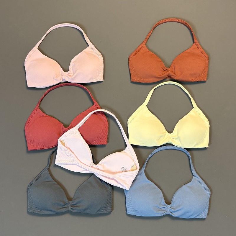 Sports Bra Racerback - HISTELLO Sujetador Deportivo Sin Costuras para