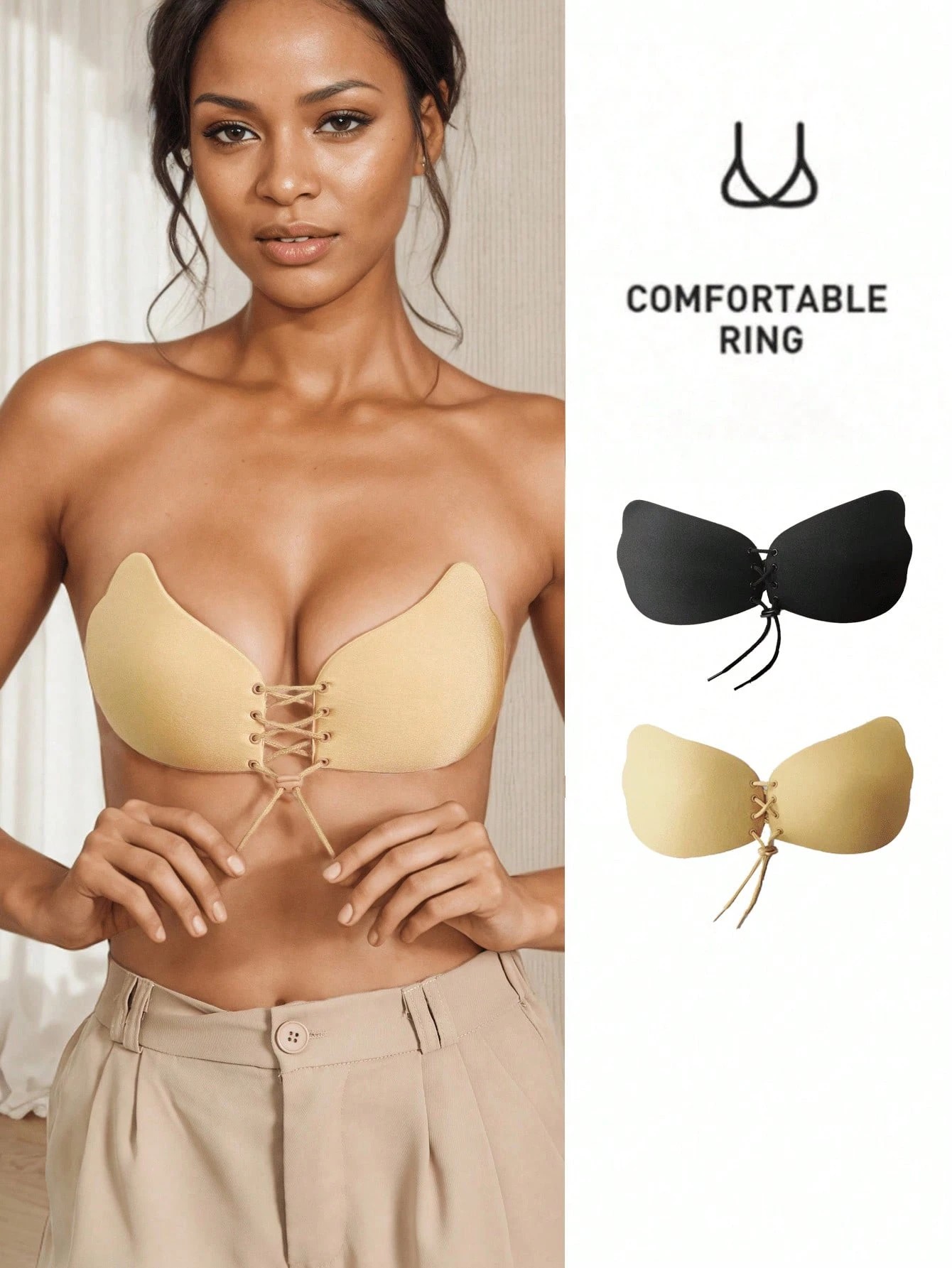 Backless Bra Sticky - 1 sujetador adhesivo, sujetador sin tirantes