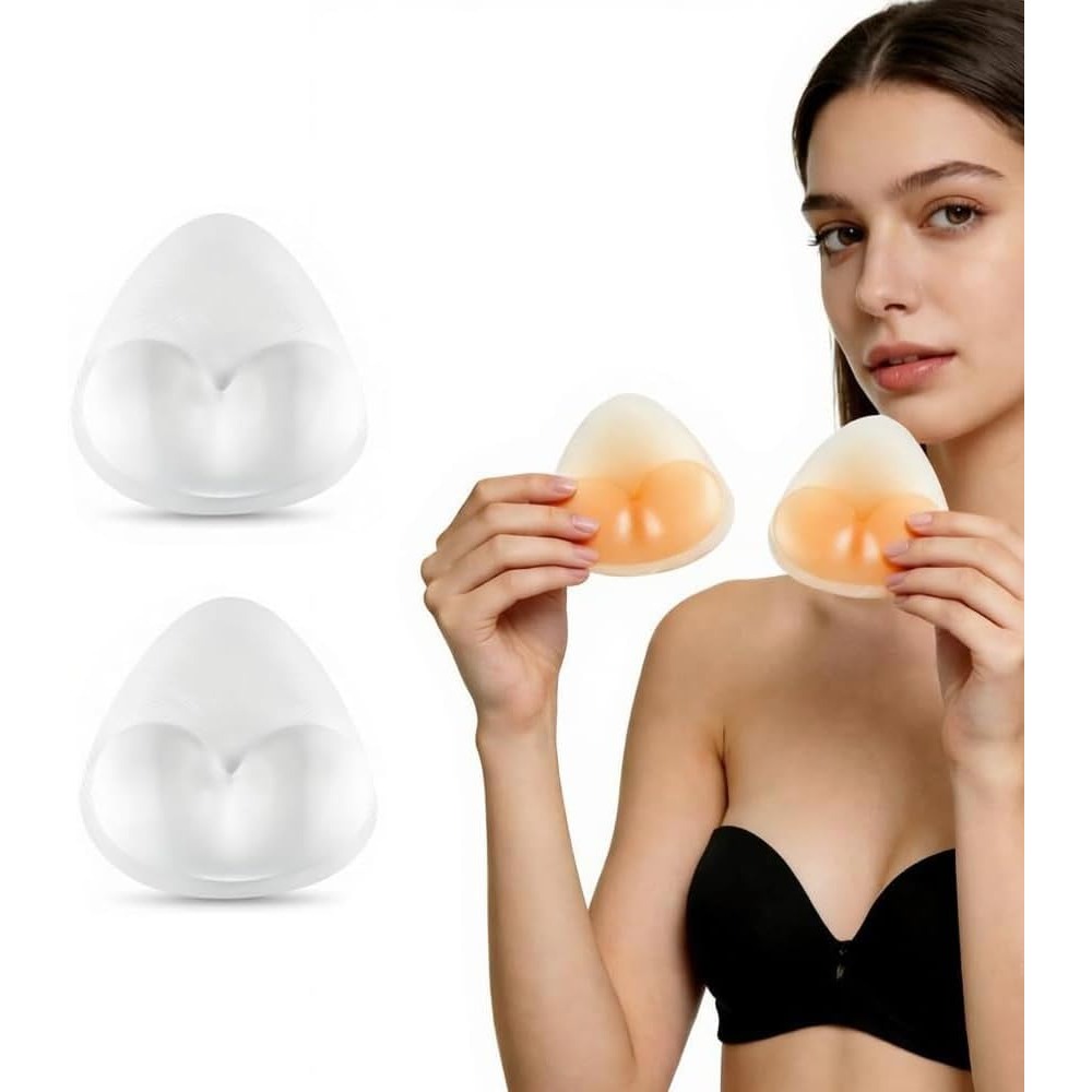 Push Up Bra Silicone - Insertos de silicona para sujetador, almohadillas