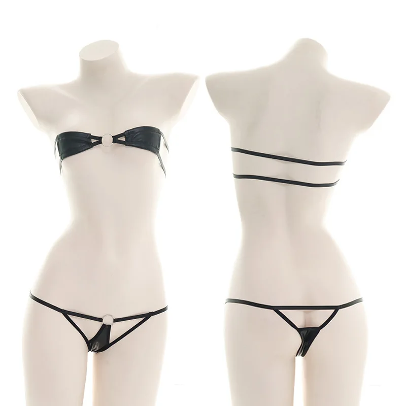 Sheer Mesh Bra - Conjunto de Bikini Transparente de Alta
