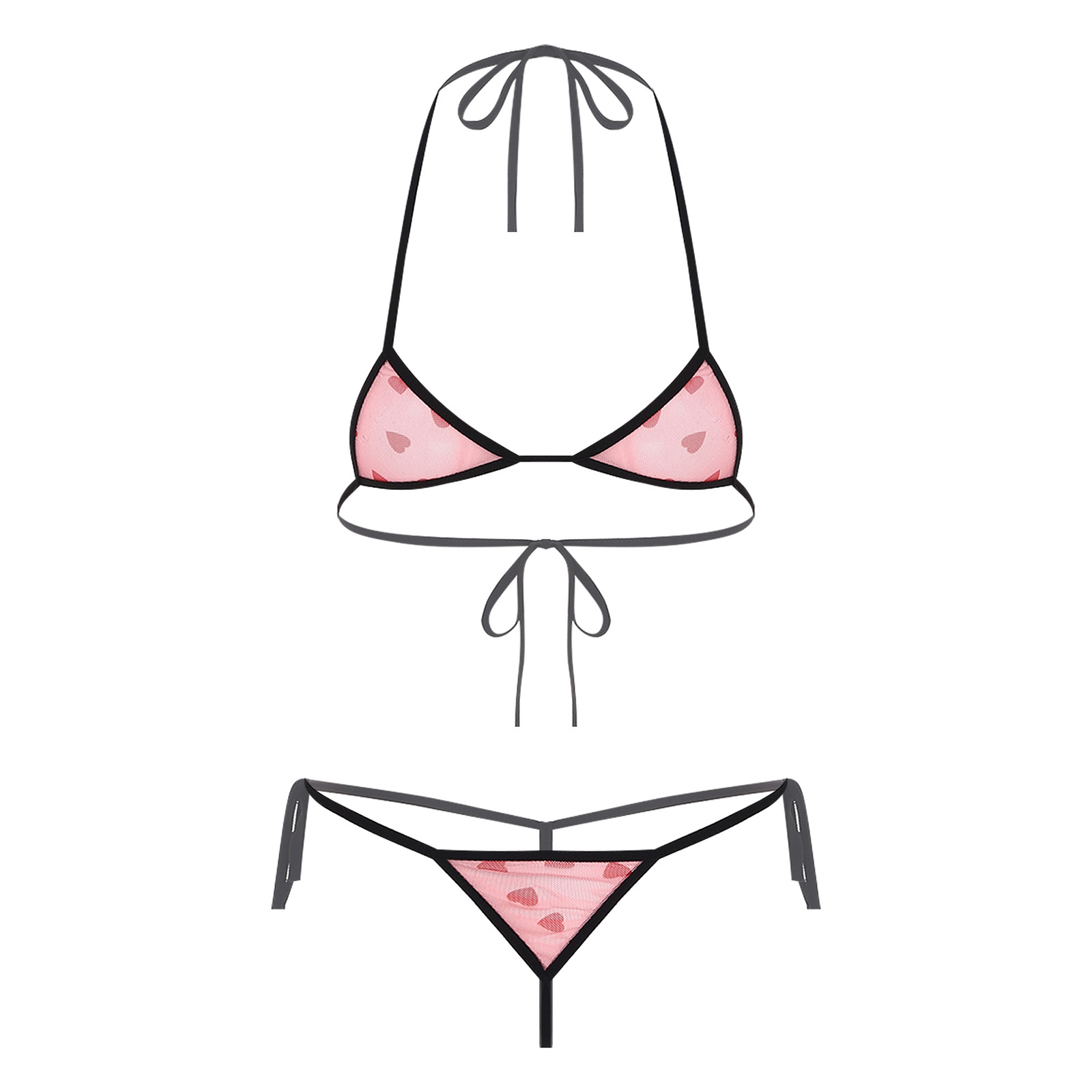 Conjunto de ropa interior Micr - Sheer Mesh Bra reseña y precio