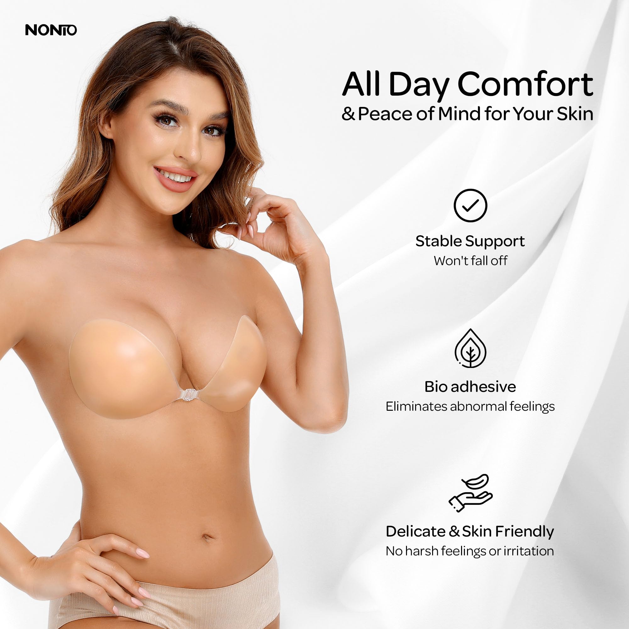 Sujetador Adhesivo sin Tirante - Backless Bra Sticky reseña y precio