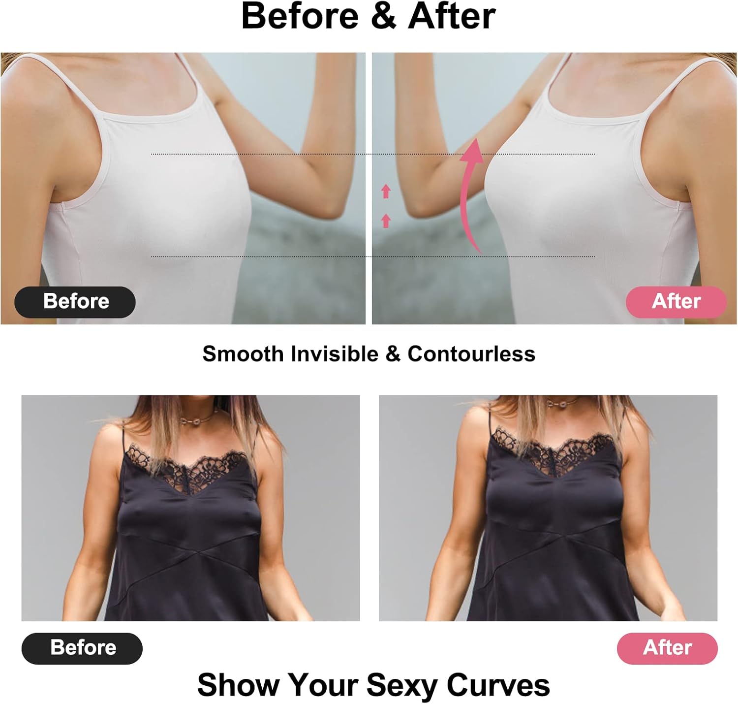 Sujetador Adhesivo Push-Up Inv - Strapless Bra Adhesive reseña y precio