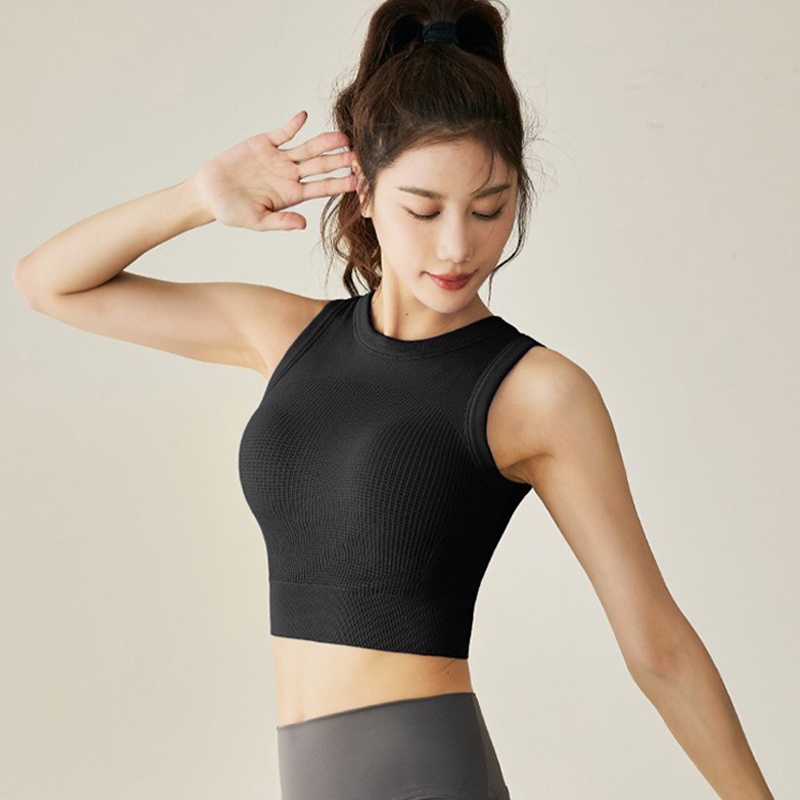 Camiseta sin mangas de yoga de - T Shirt Bra Seamless reseña y precio
