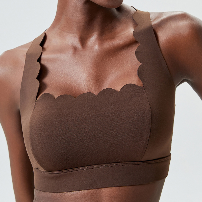FUBEIKE-ropa interior de doble - Sports Bra Racerback reseña y precio