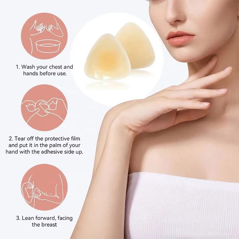 Cubrepezones triangulares de s - Backless Bra Sticky reseña y precio