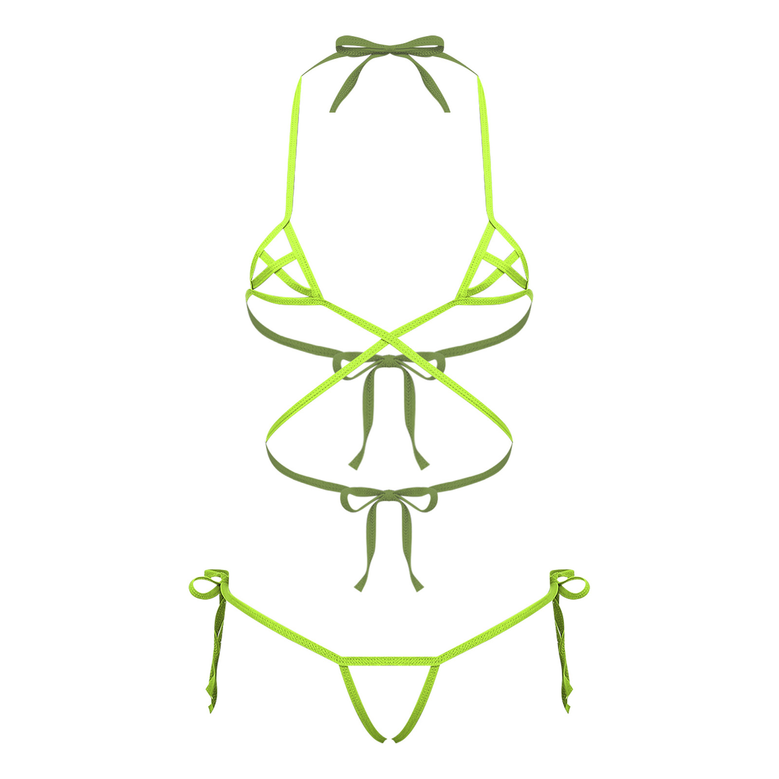 Conjunto de lencería transpare - Lace Bralette Set reseña y precio