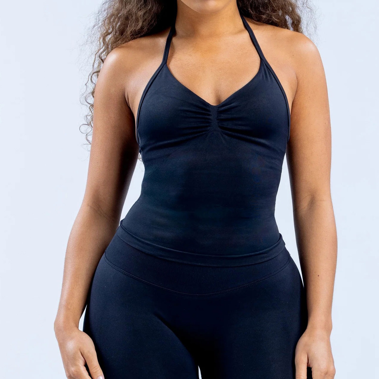Top Deportivo Halter para Muje - T Shirt Bra Seamless reseña y precio
