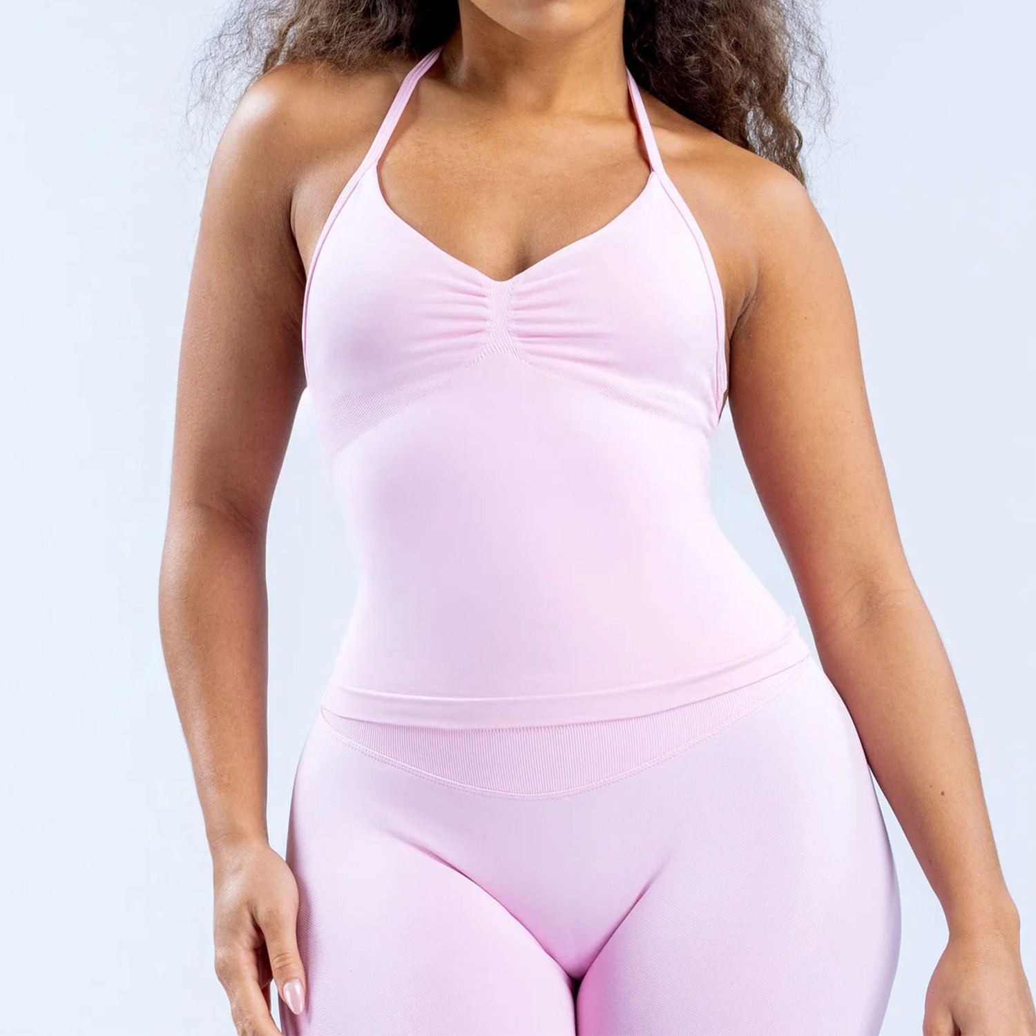Top Deportivo Halter para Muje - T Shirt Bra Seamless reseña y precio
