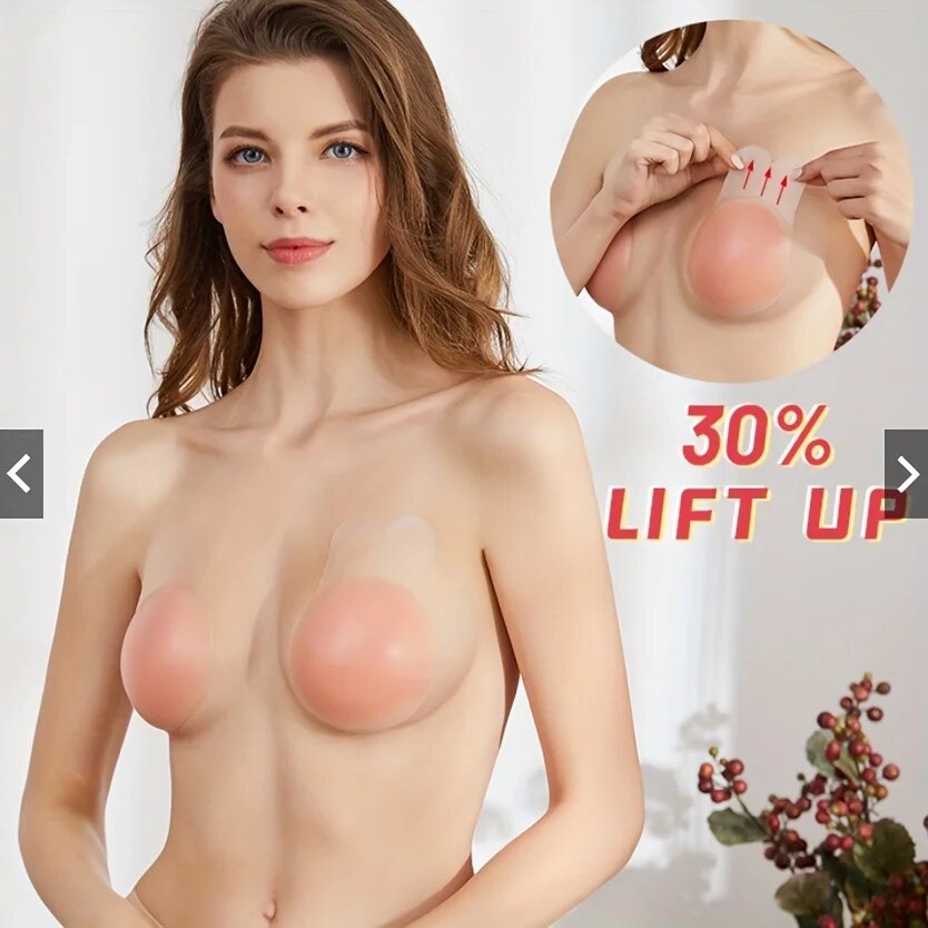 1 par de cubiertas de silicona - Push Up Bra Silicone reseña y precio
