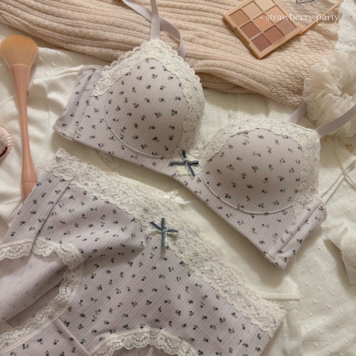Conjunto de sujetador Floral d - Cotton Bra Everyday reseña y precio