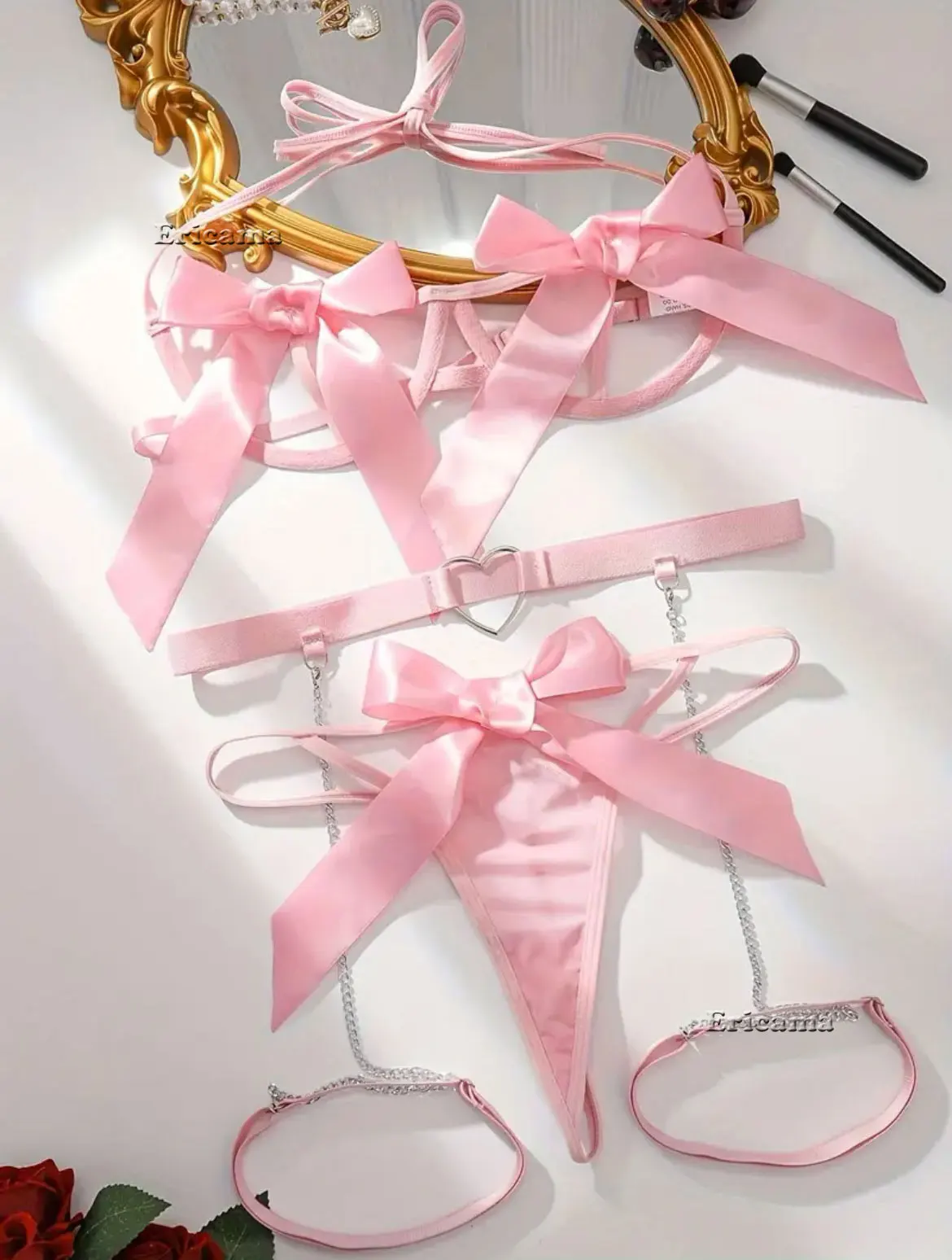 Lencería Sexy para mujer, ropa - Lace Bralette Set reseña y precio