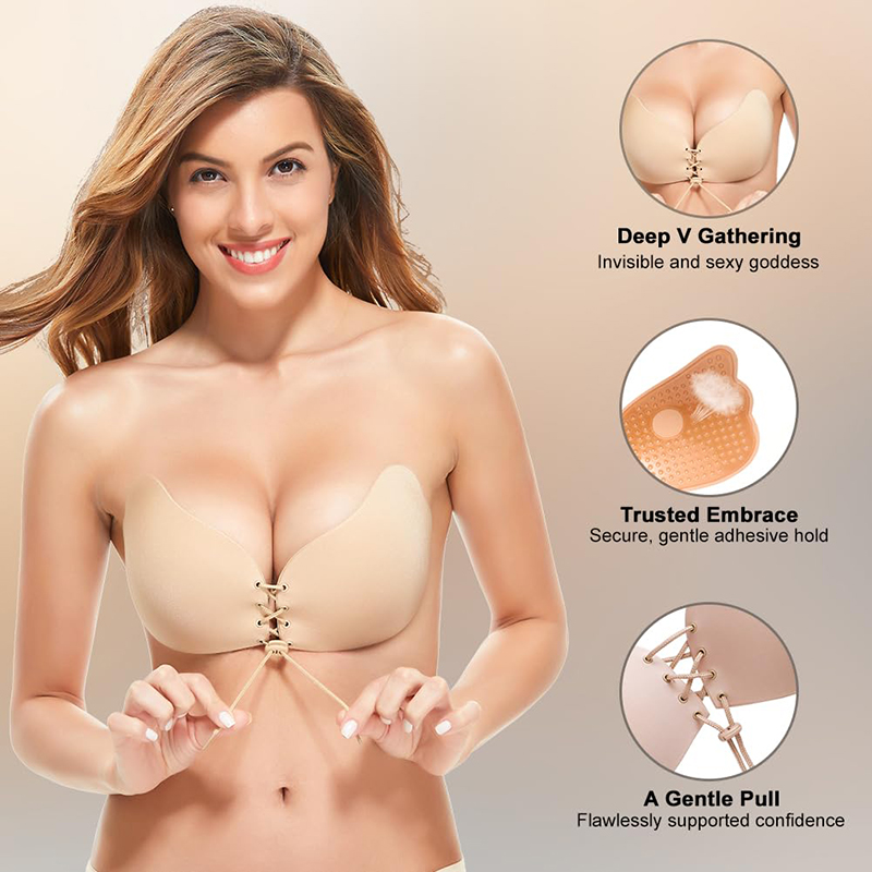 1/2 pares de sujetador sin tir - Strapless Bra Adhesive reseña y precio