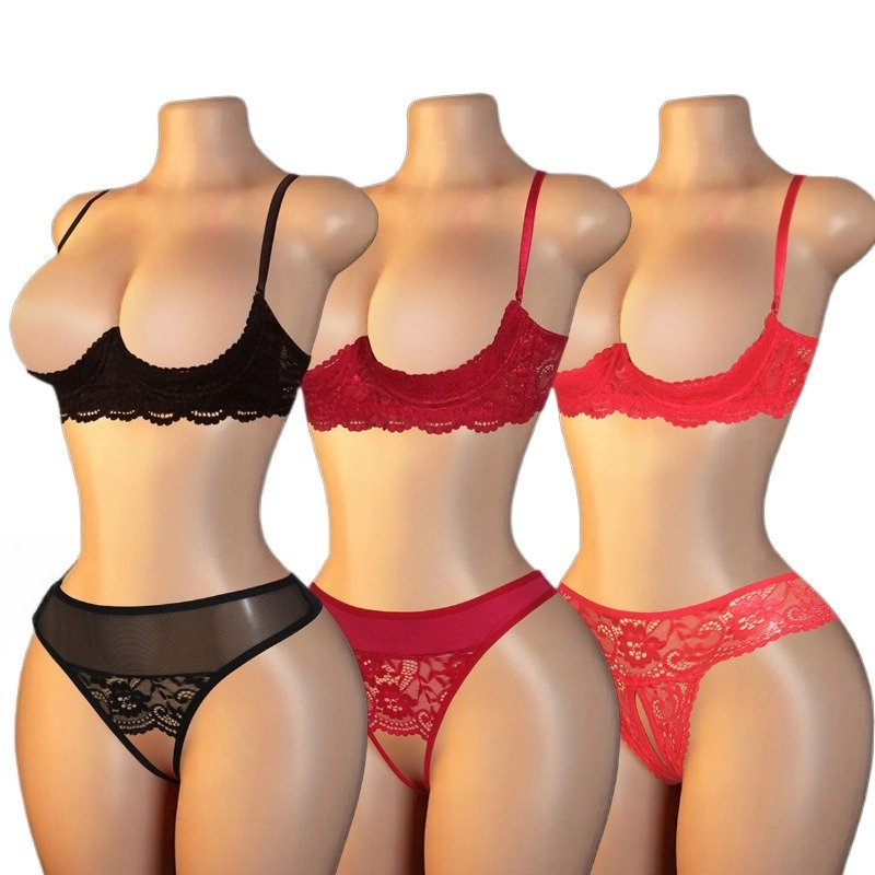 Conjunto de lencería sexy de e - Lace Bralette Set reseña y precio