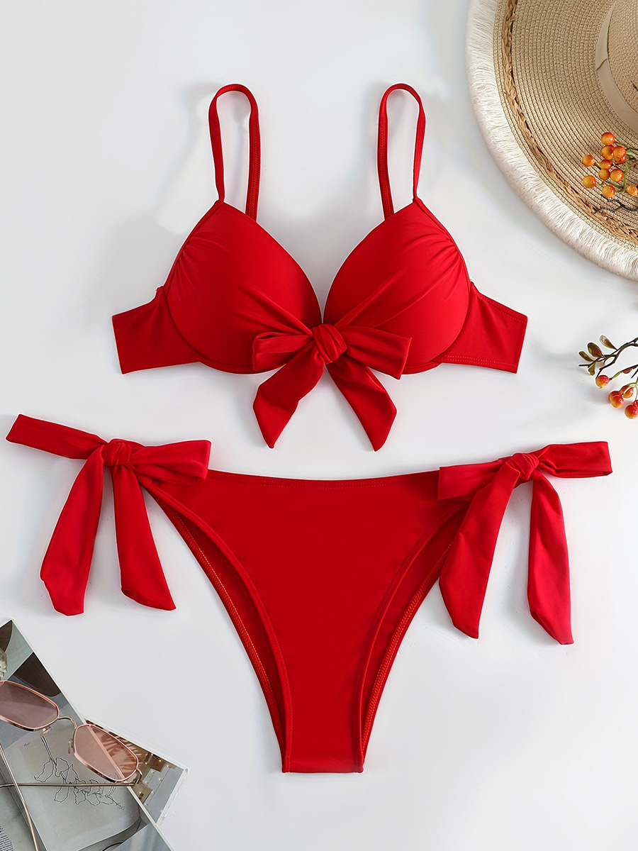 Bikini Sexy anudado con aros p - Underwire Bra Padded reseña y precio